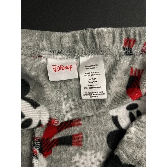 Disney Mickey Mouse Soft Fleece Sleep Pants Pajama Bottoms Size XXL‎ - Picture 3 of 4